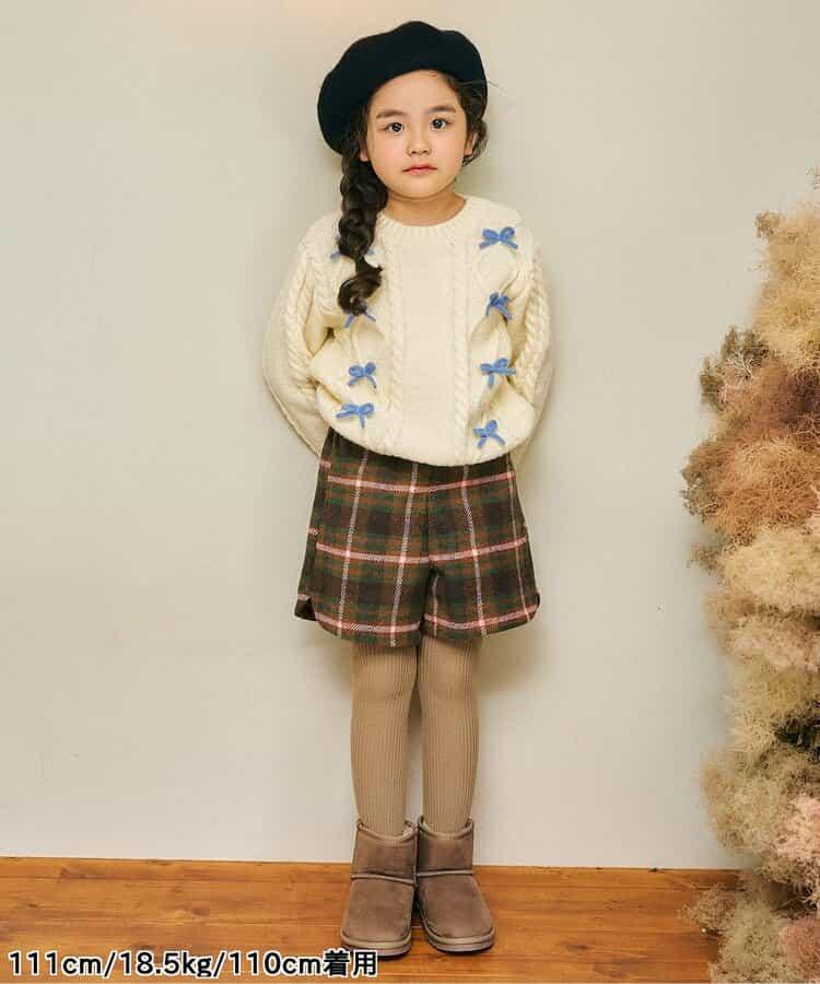 多色蝴蝶結針織上衣_可機洗