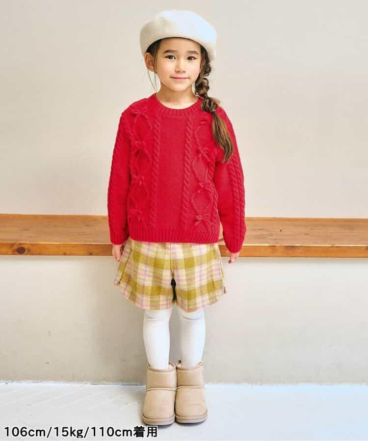 多色蝴蝶結針織上衣_可機洗