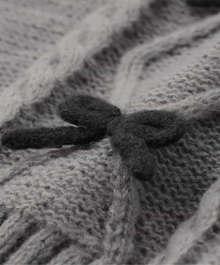 多色蝴蝶結針織上衣_可機洗