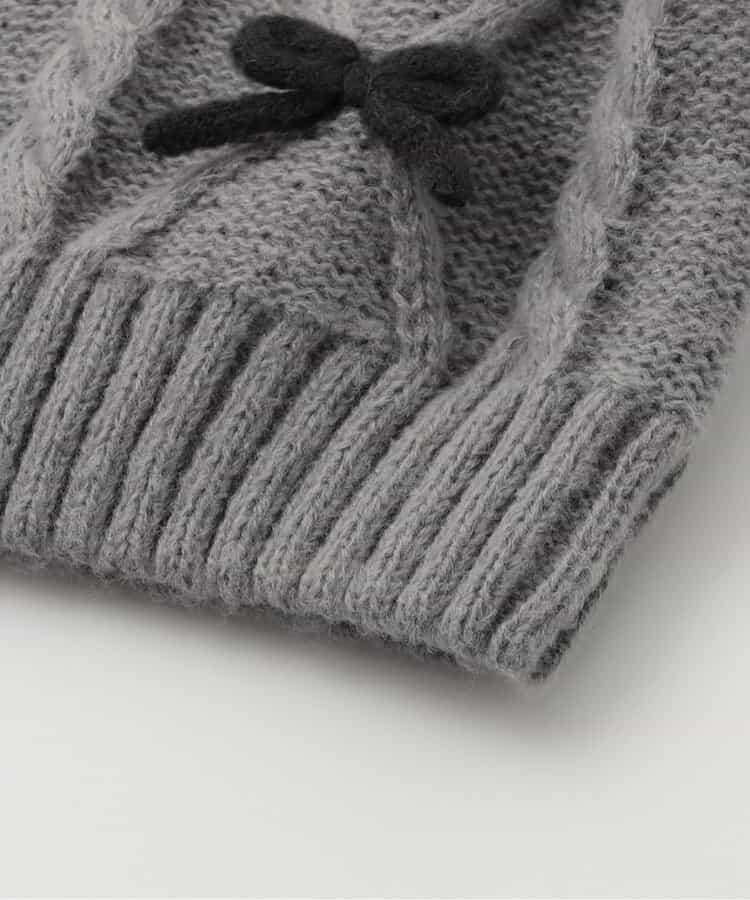 多色蝴蝶結針織上衣_可機洗