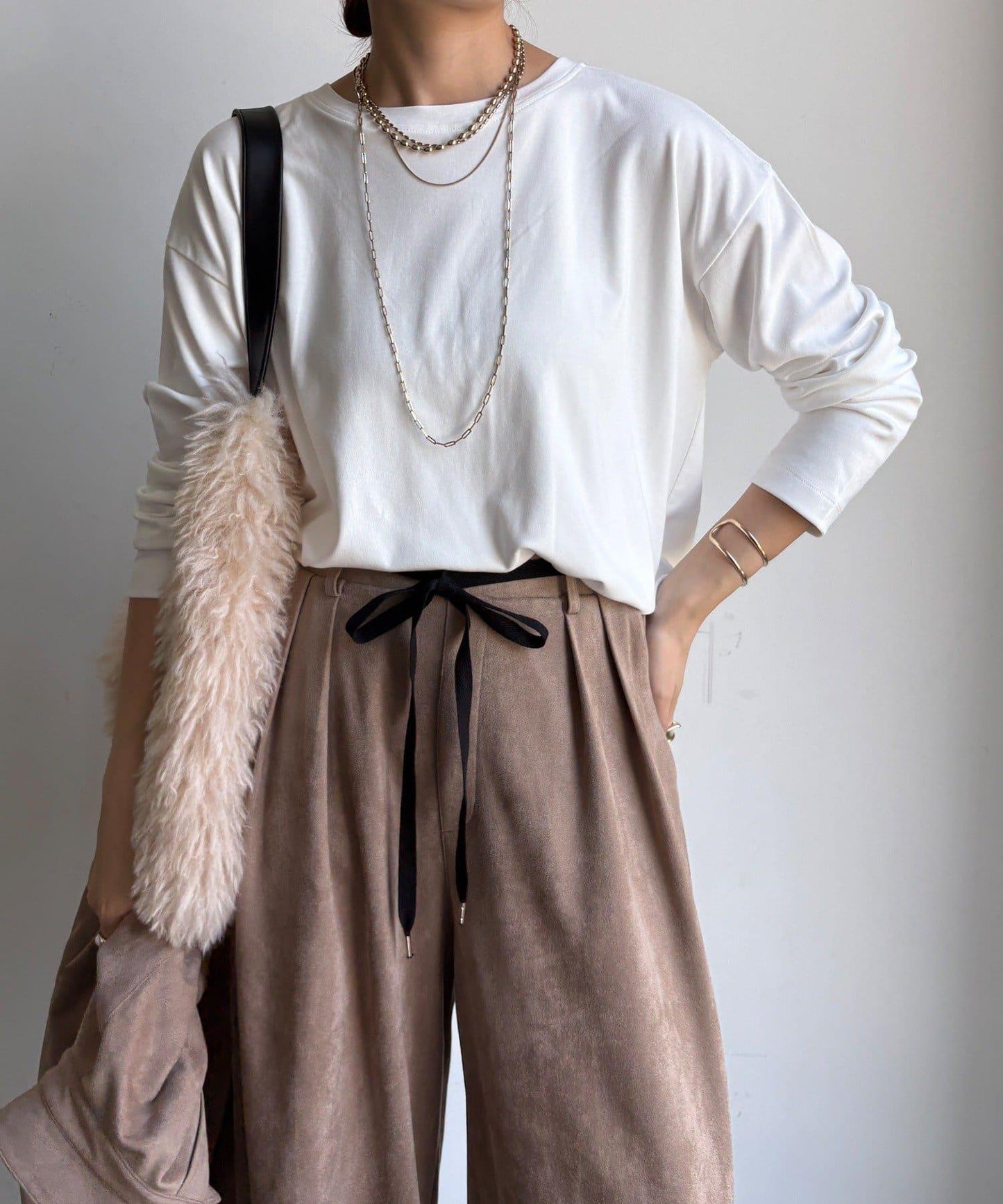 保暖寬鬆長袖T恤