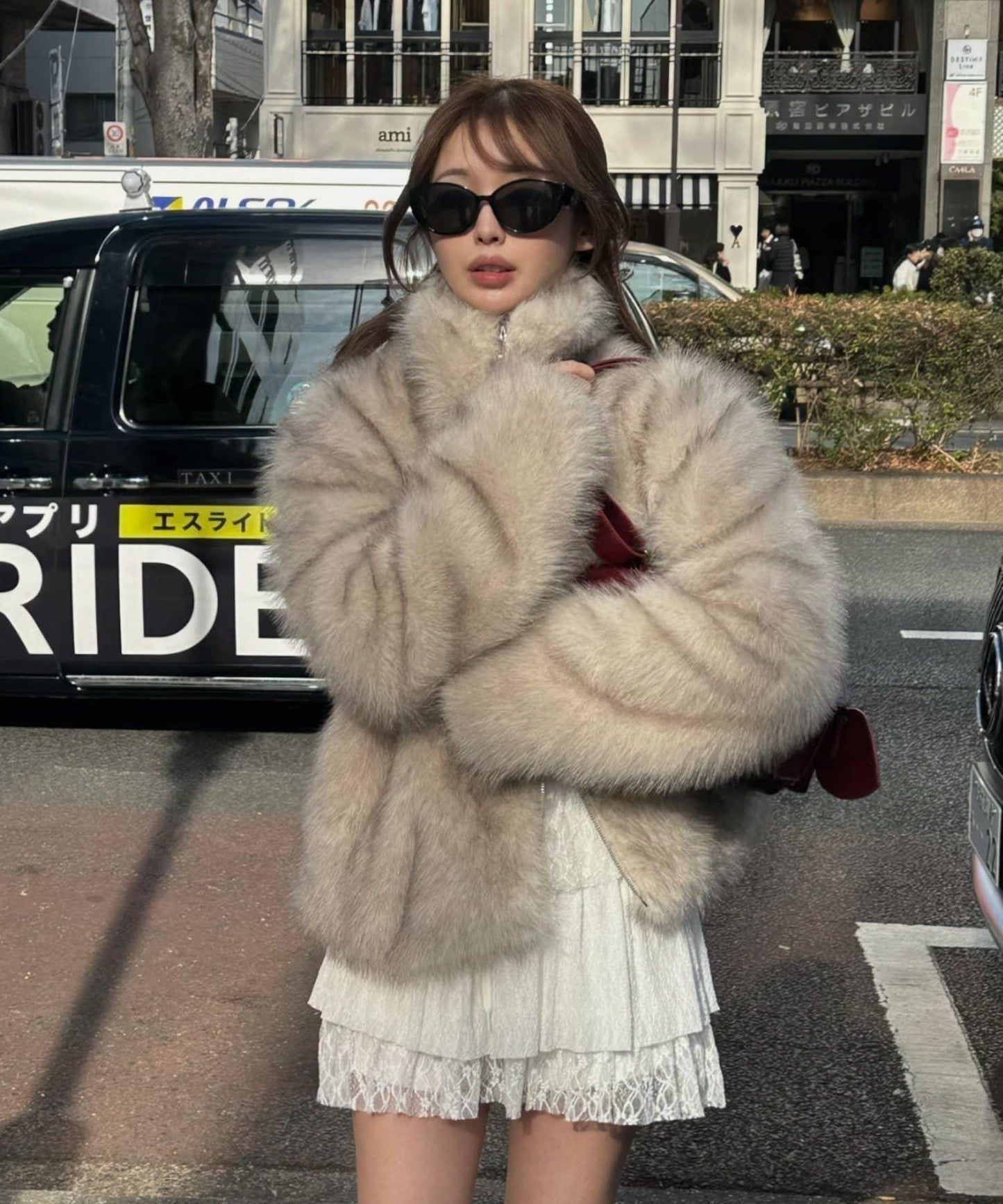 雙拉鍊毛絨外套 / 輕量外套