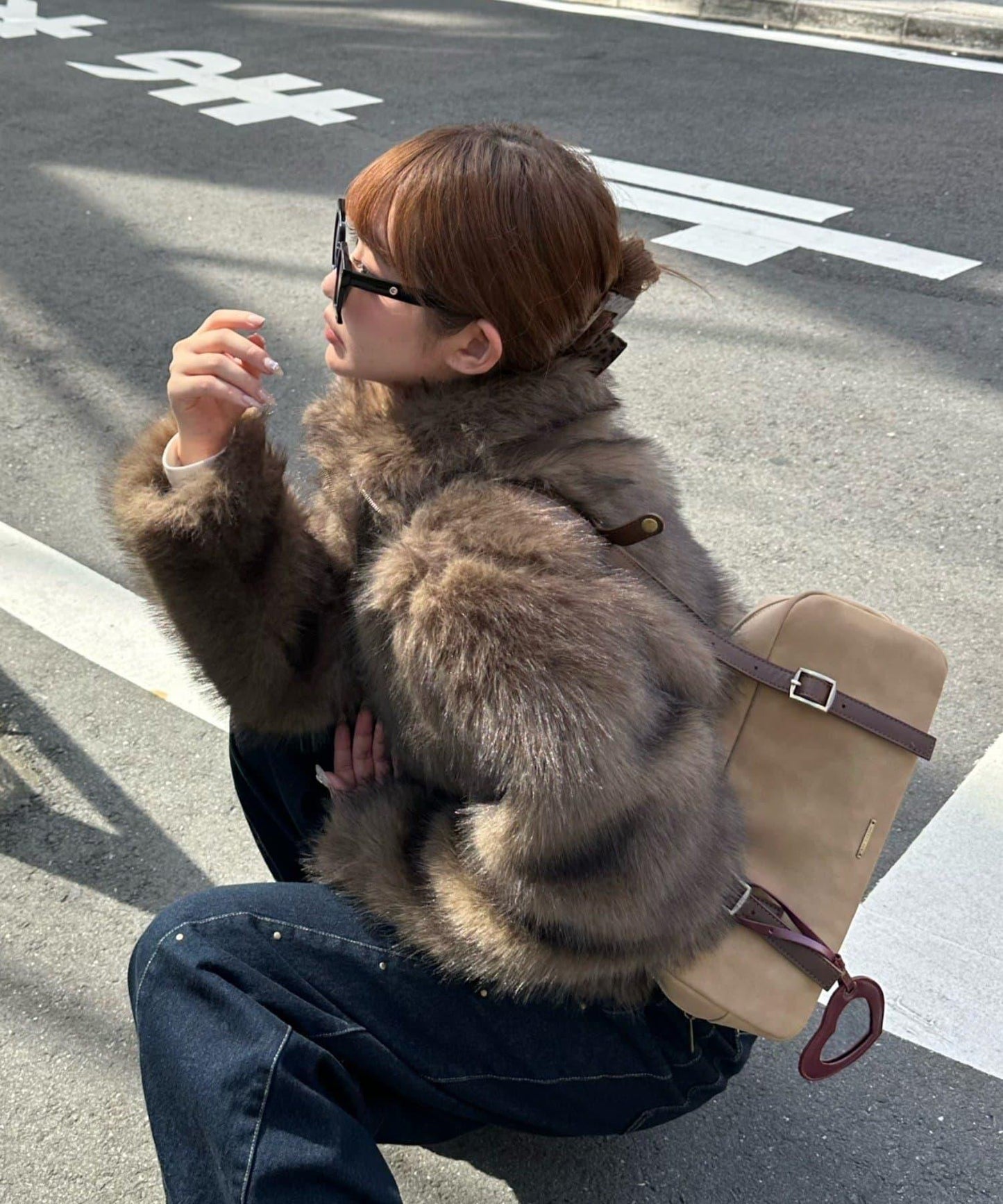 雙拉鍊毛絨外套 / 輕量外套