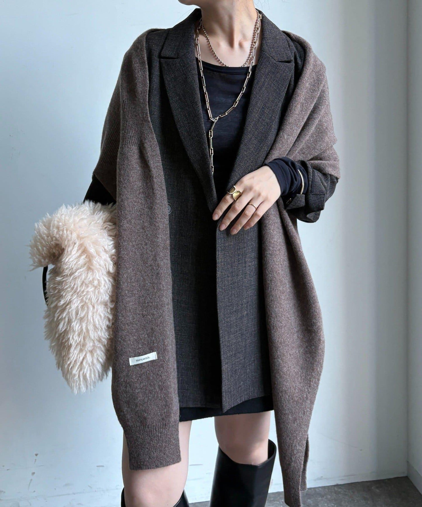 羊毛多功能圍巾