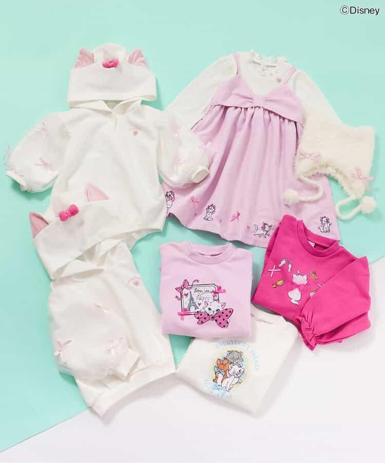 迪士尼 瑪麗貓蝴蝶結連帽衛衣