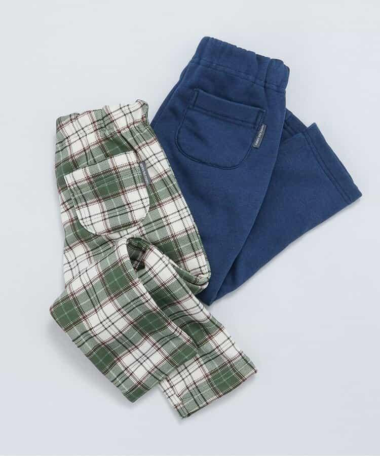 內襯搖粒絨/7天穿搭風格長褲 10分長度