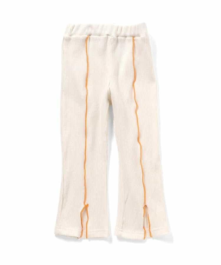 保暖荷葉邊喇叭打底褲 10分長度