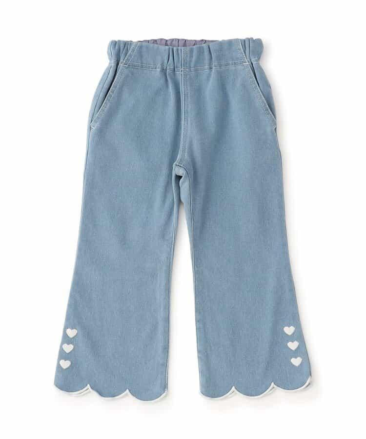 荷葉邊喇叭長褲 10分長度