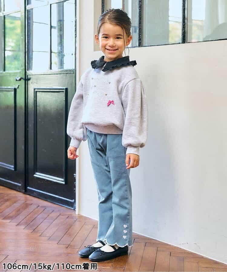 荷葉邊喇叭長褲 10分長度