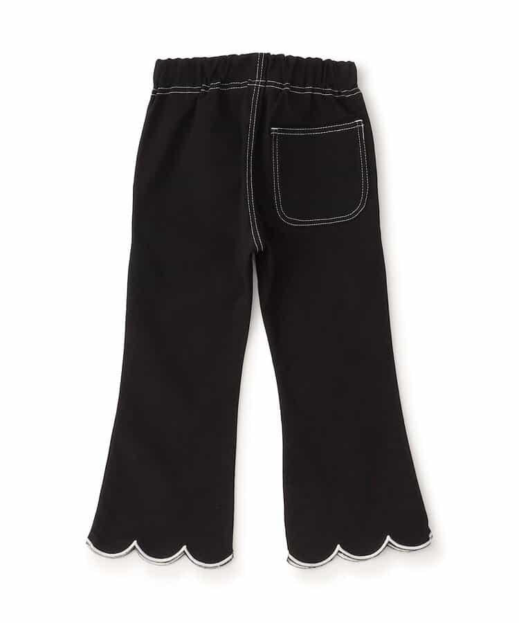 荷葉邊喇叭長褲 10分長度