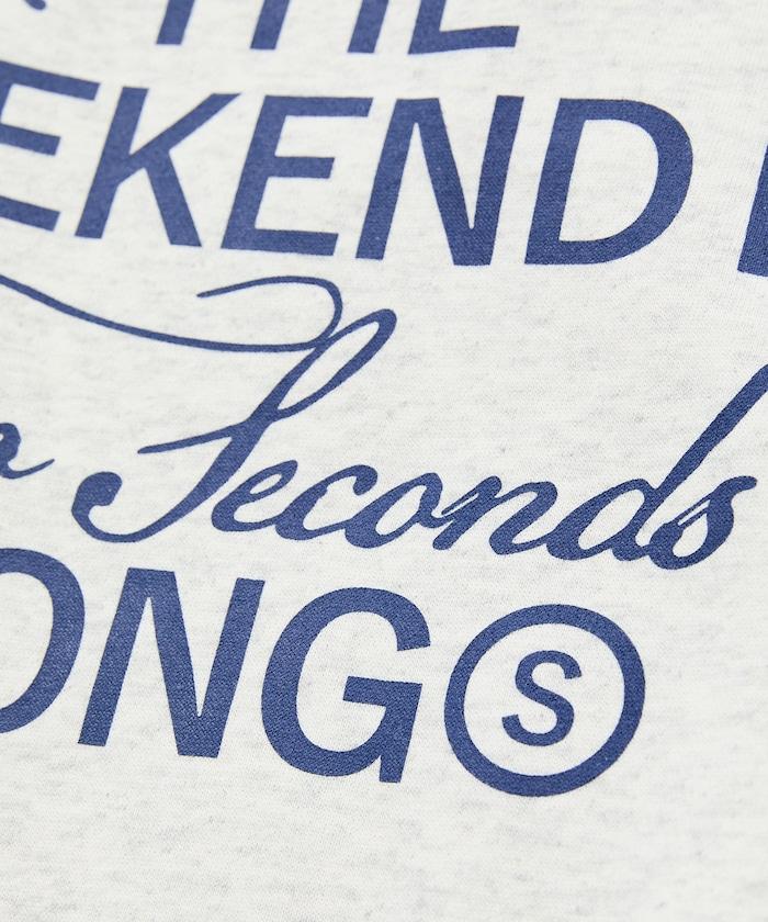 寬鬆版型前印花圓領衛衣 / THE WEEKEND