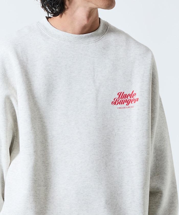 寬鬆版型背面印花圓領衛衣 / Uncle Burger