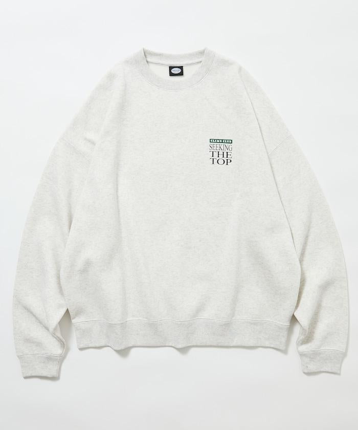 寬鬆版型背部印花圓領衛衣