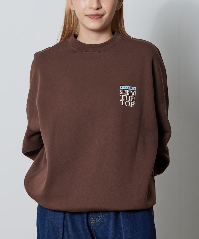 寬鬆版型背部印花圓領衛衣