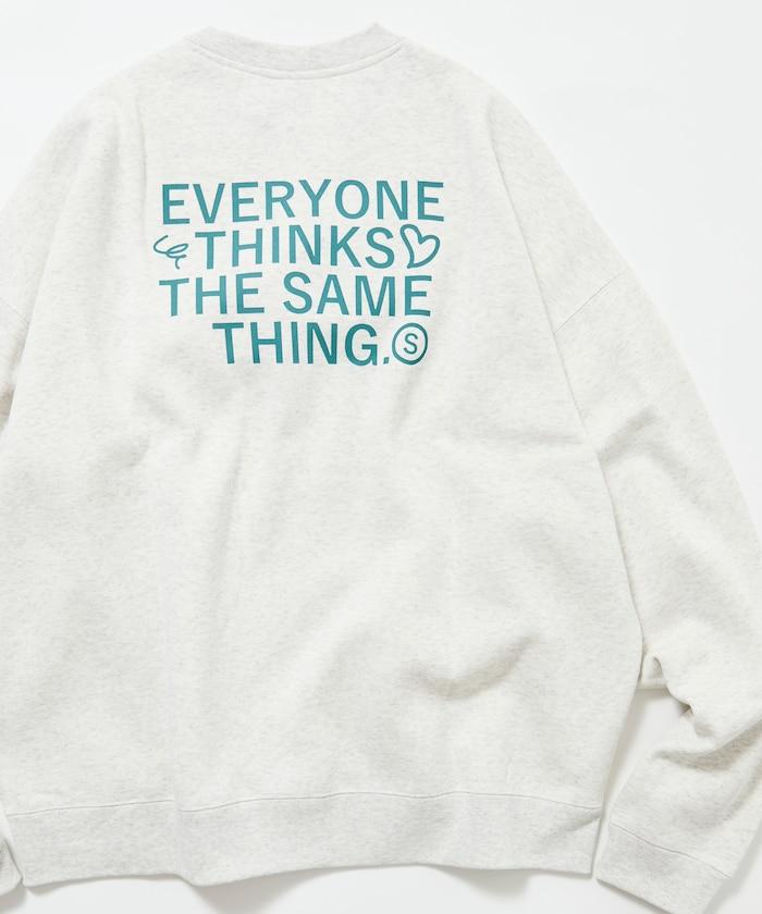 寬鬆版型背部印花圓領衛衣 / STILL WED