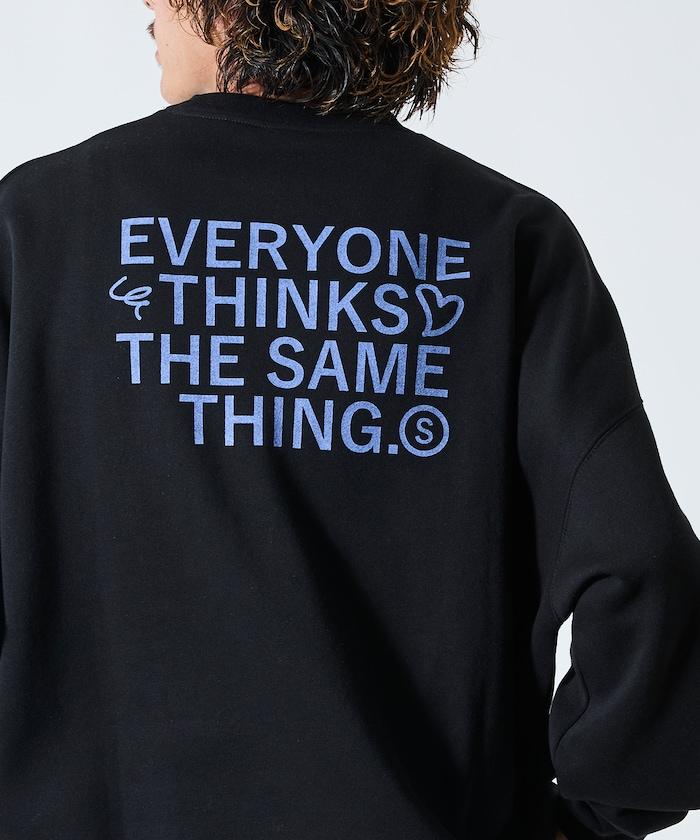 寬鬆版型背部印花圓領衛衣 / STILL WED