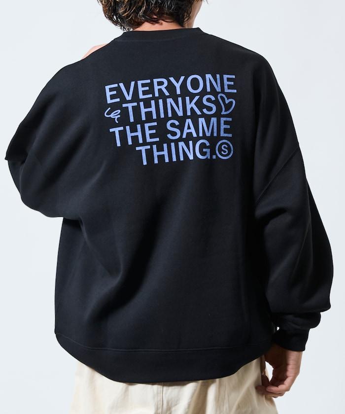 寬鬆版型背部印花圓領衛衣 / STILL WED