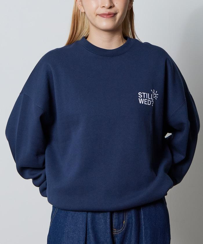 寬鬆版型背部印花圓領衛衣 / STILL WED