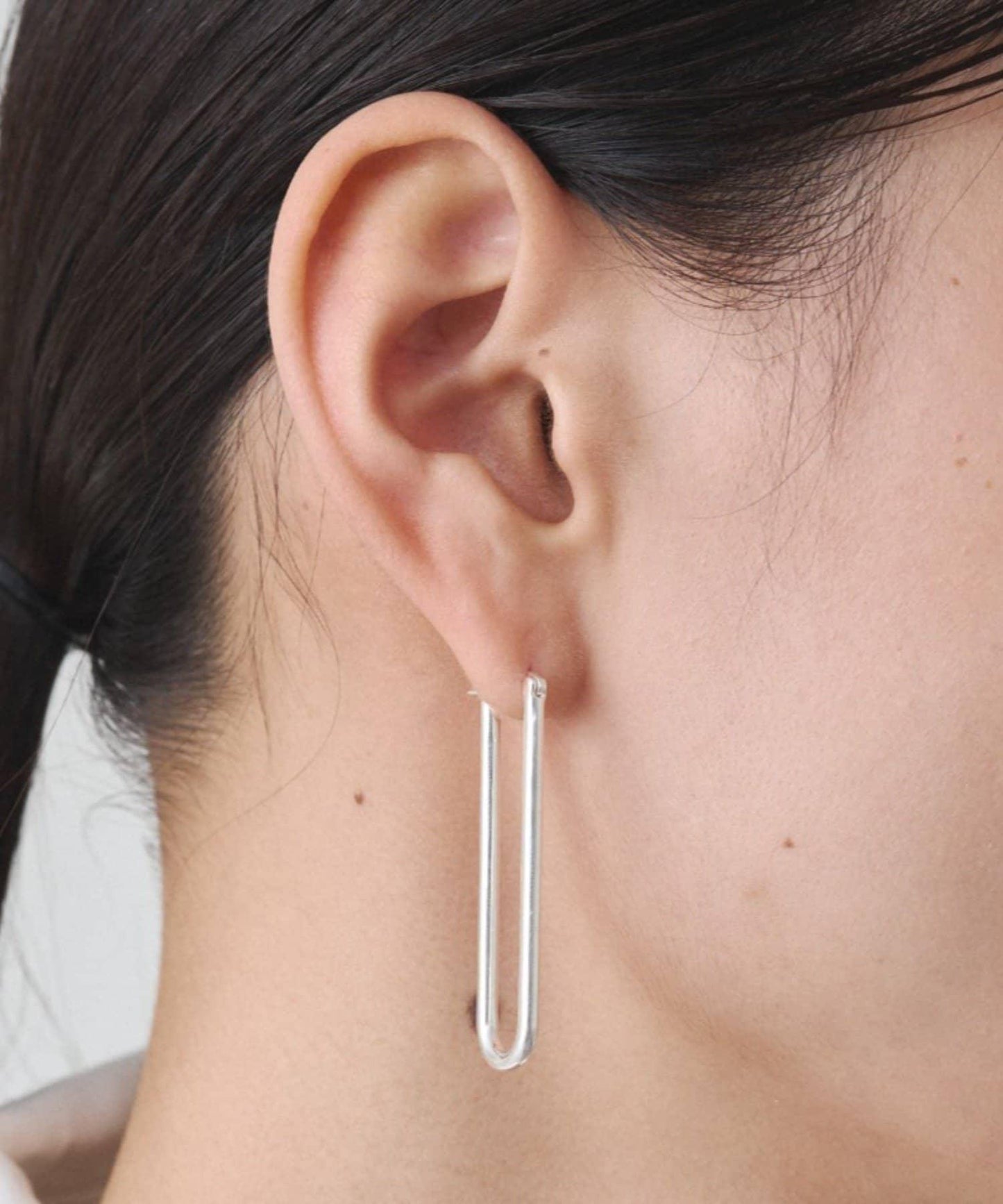 【GALENA】簡約精緻橢圓形圈式耳環,日常低調點綴