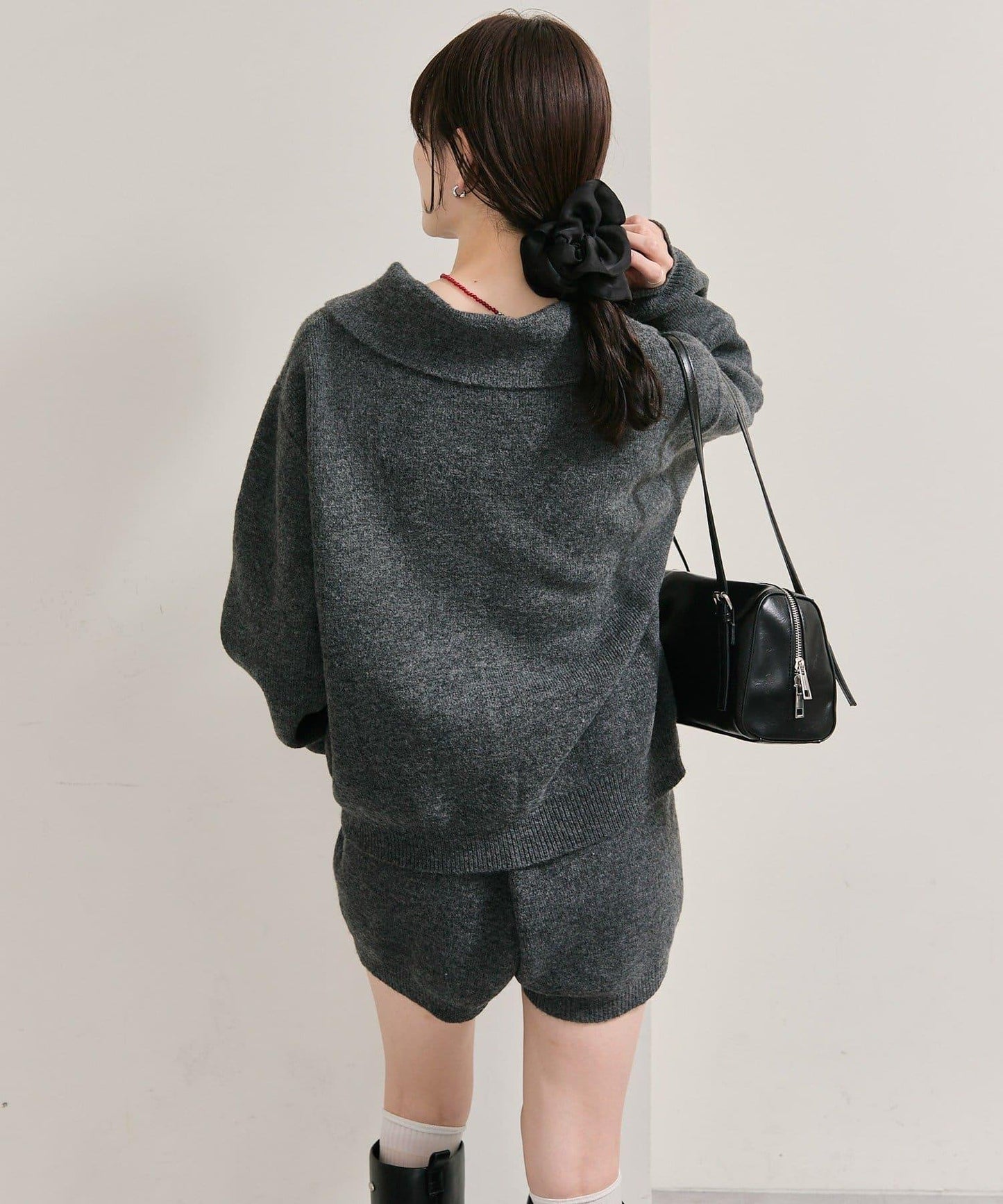 限時特惠!! 今日23:59截止 帶裝飾牌針織褲