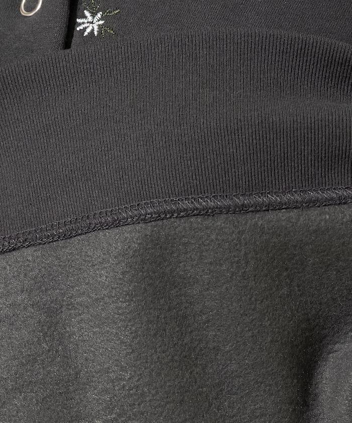 小花刺繡加絨衛衣開衫