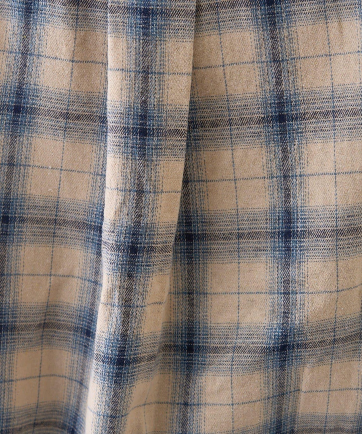 收腰格紋寬鬆襯衫