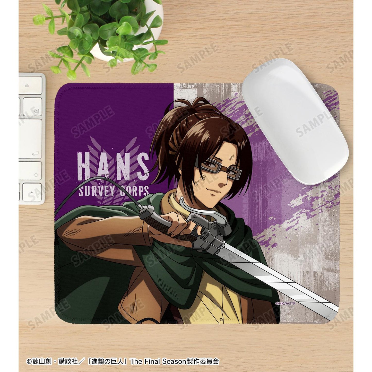 《進擊的巨人》全新繪製 漢吉 戰鬥之後ver. 鼠標墊