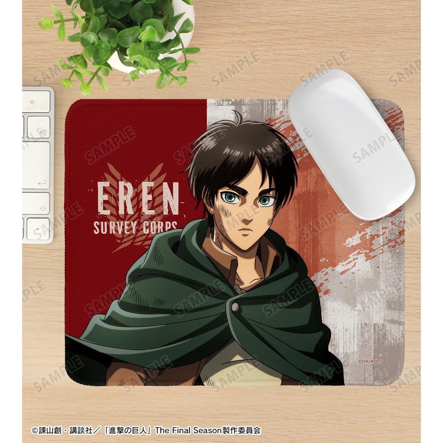 《進擊的巨人》全新繪製 艾倫 戰鬥之後ver. 鼠標墊