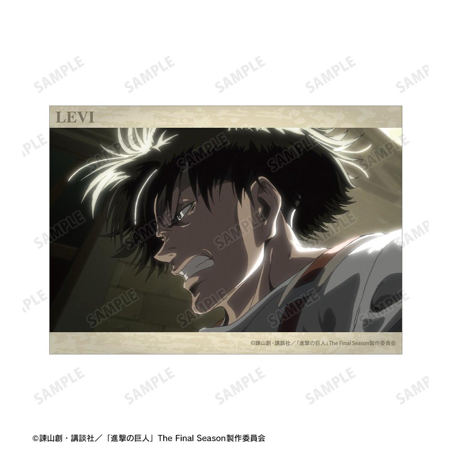 《進擊的巨人》利威爾 場景A5插畫卡
