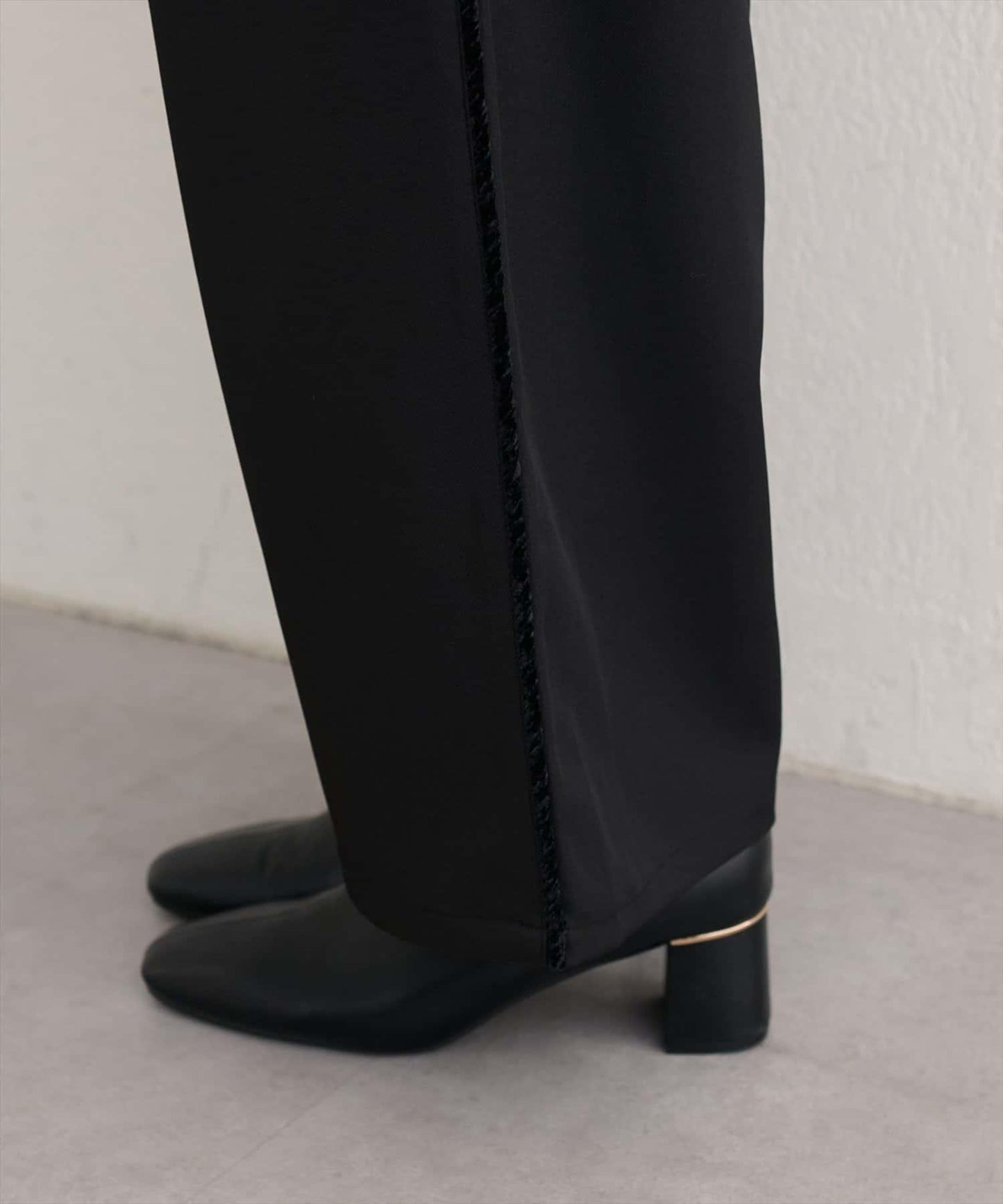 【natural couture】側邊條紋休閒褲