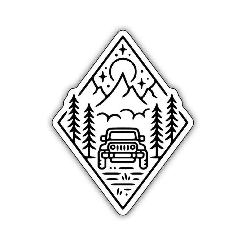 STICKERS NORTHWEST OUTDOOR JEEP 戶外貼紙