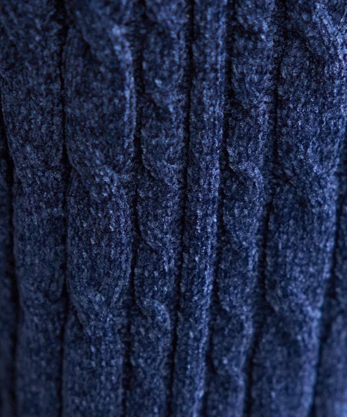 絨線編織針織長褲