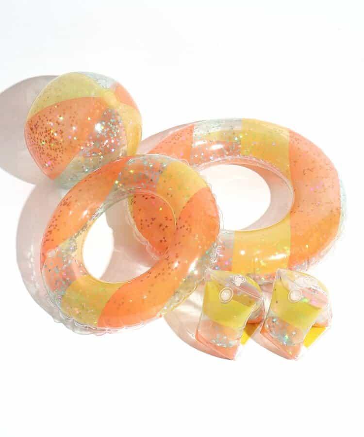 透明沙灘球(亮片)