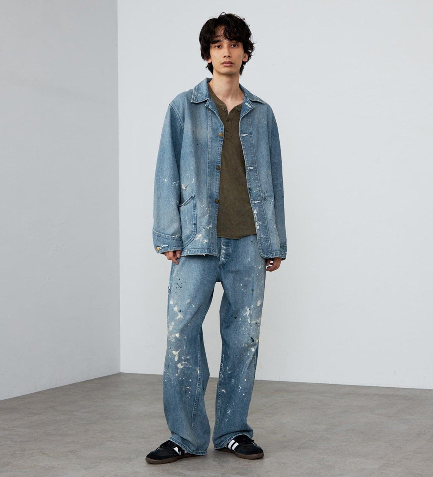 復古 Lee VINTAGE PAINTER PANTS/DENIM 【DUNGAREES】 牛仔褲