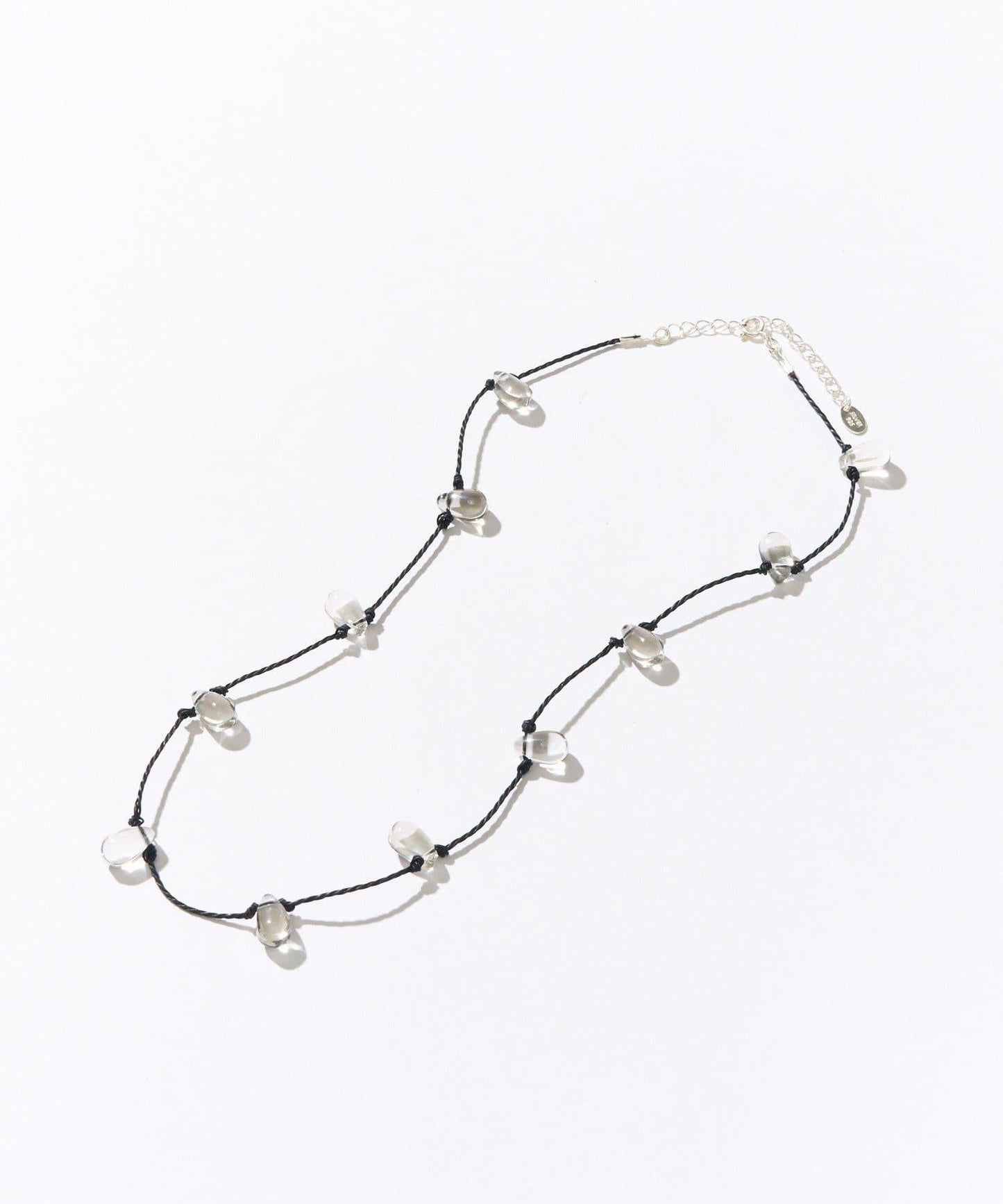 【點綴頸間的亮點】透明玻璃短項鍊