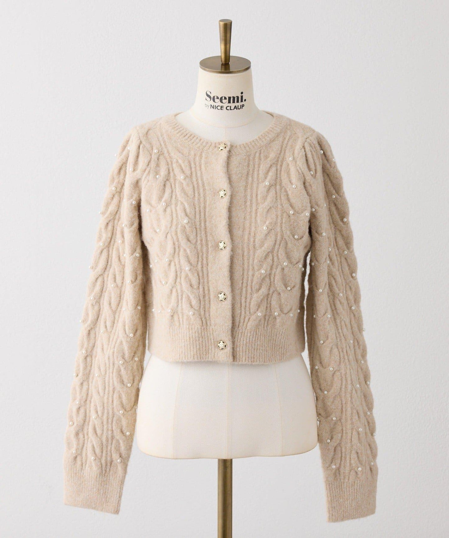 【Seemi.】寶石裝飾針織衫