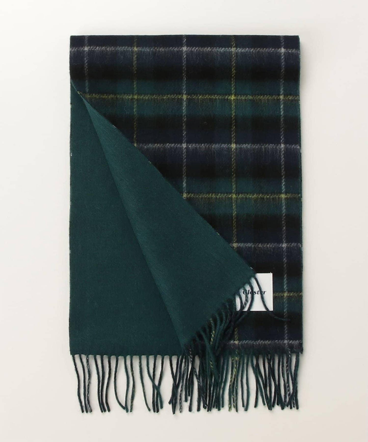 【羊絨混紡】羊毛雙面格紋圍巾