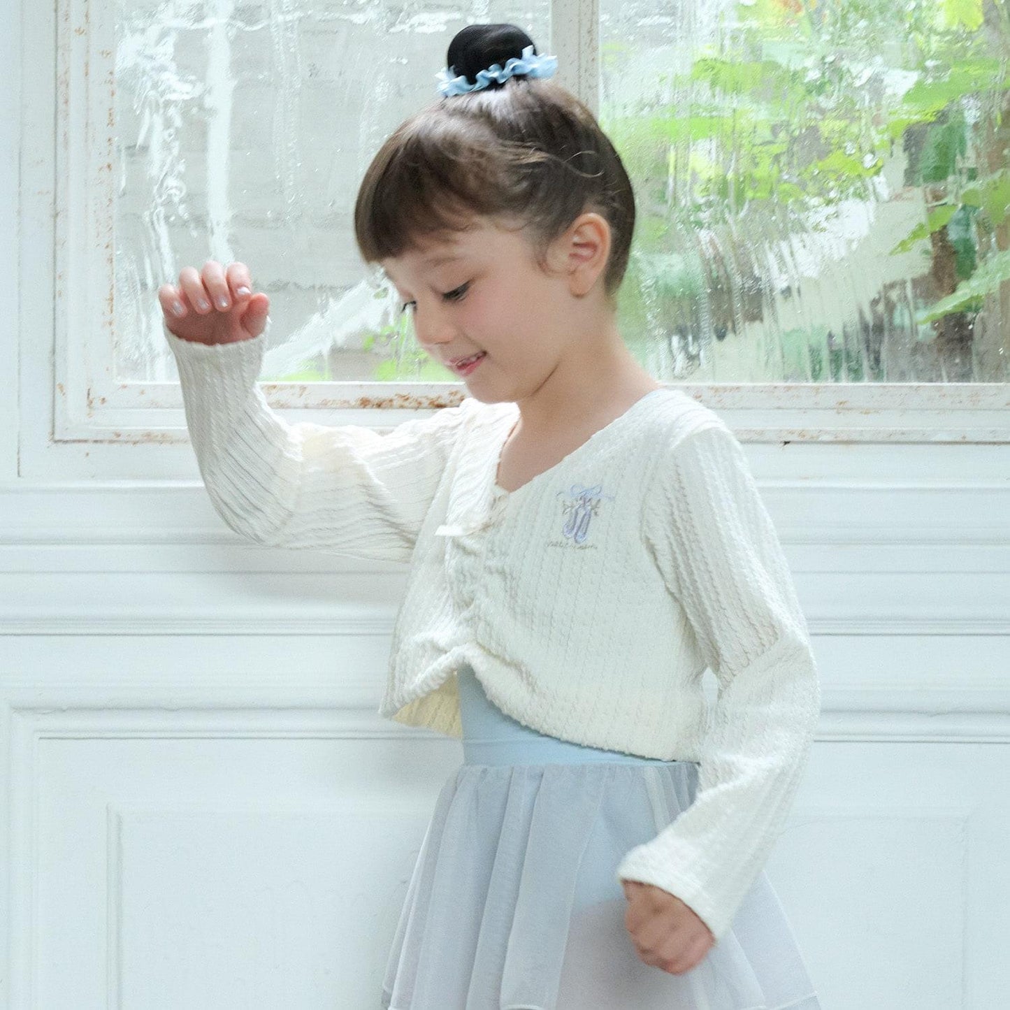 芭蕾風提花上衣