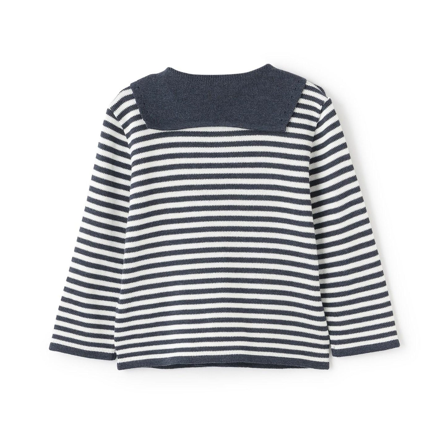 水手領針織開衫【日本製造】