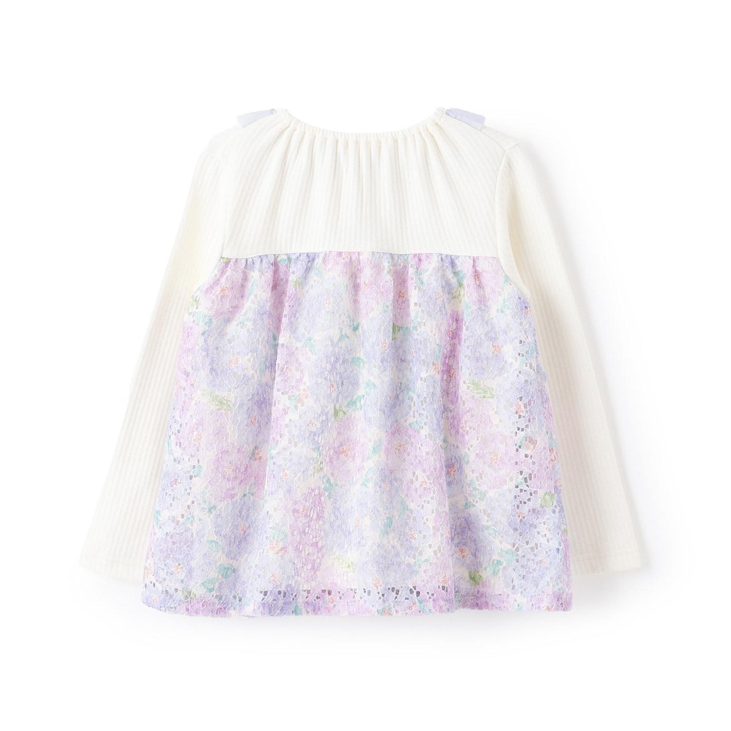 花卉蕾絲長款上衣【日本製造】