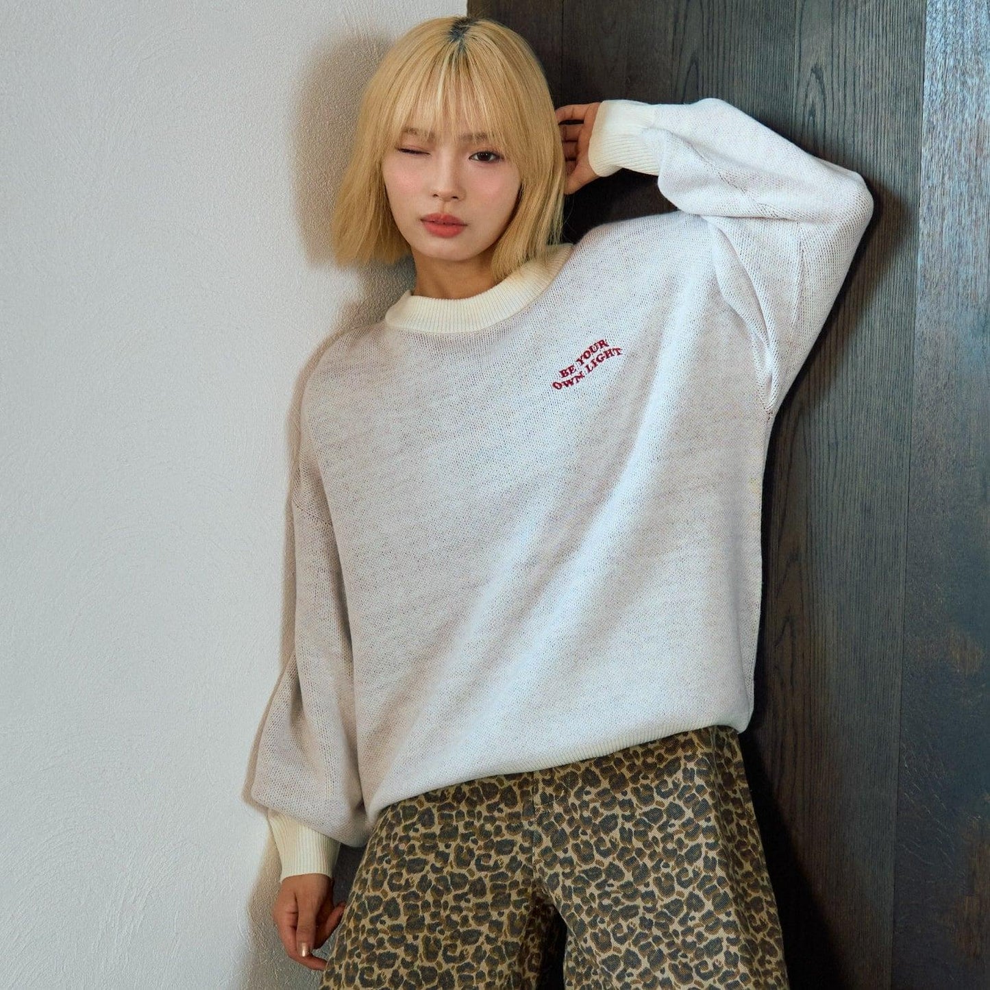 【GOODPRICE】背部愛心針織套頭衫