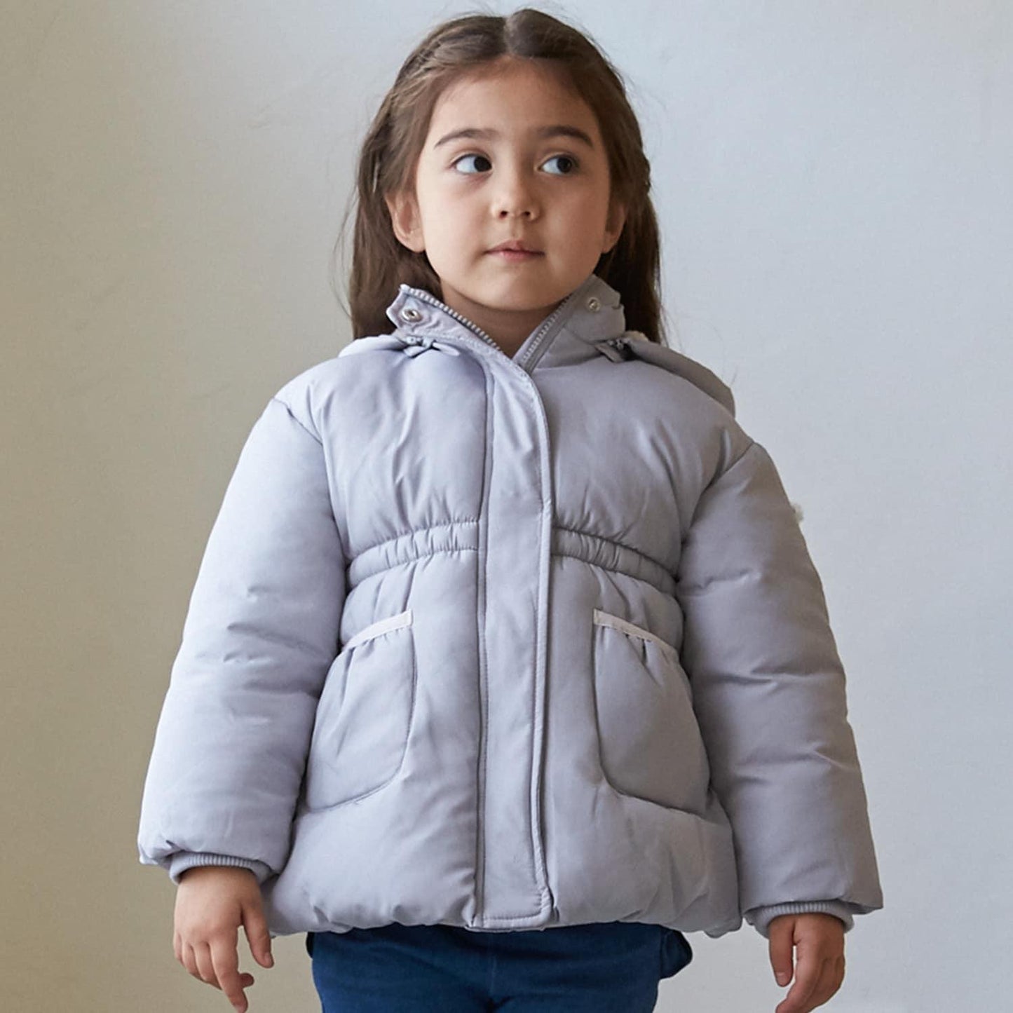 毛絨兔子中棉夾克