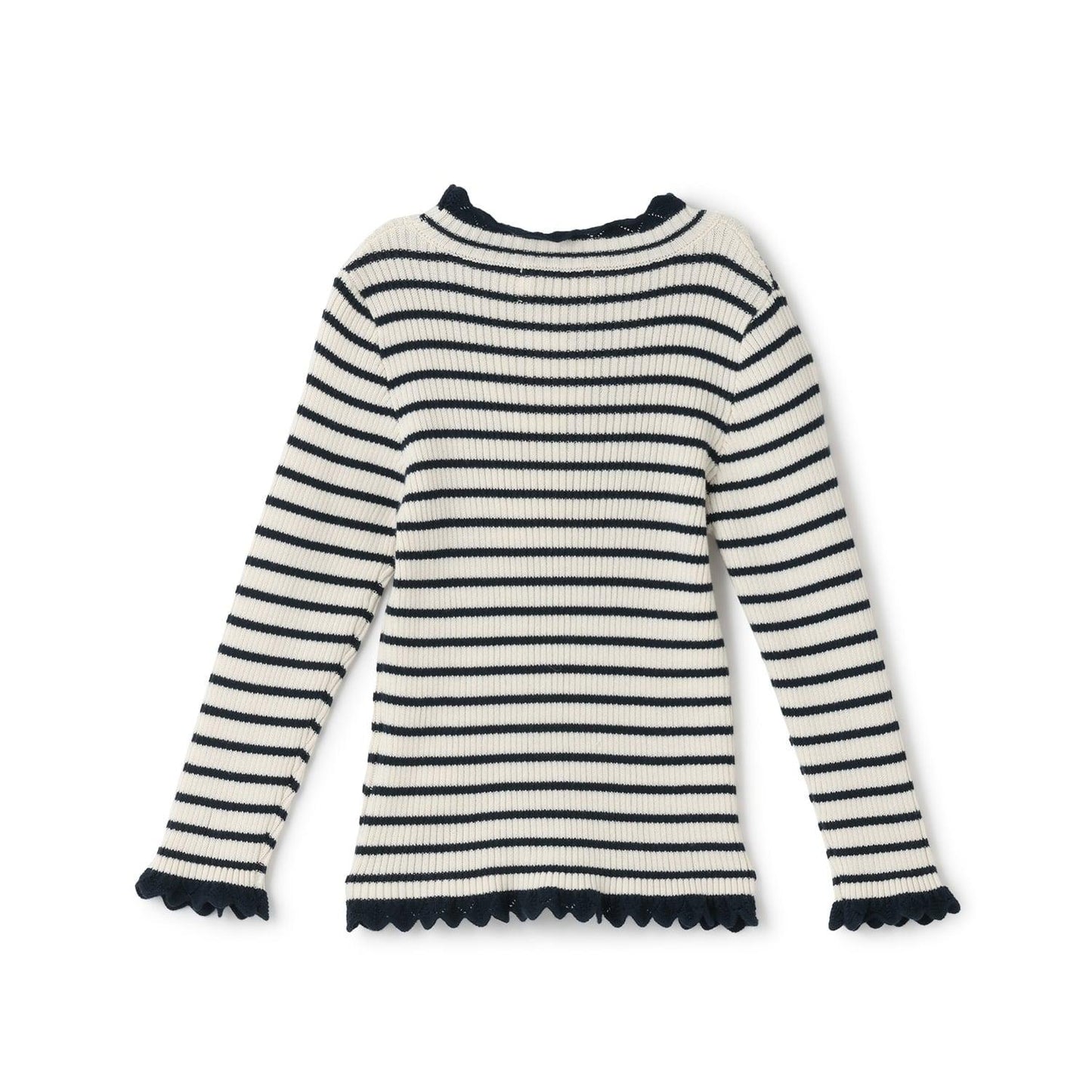 羅紋高領條紋衫