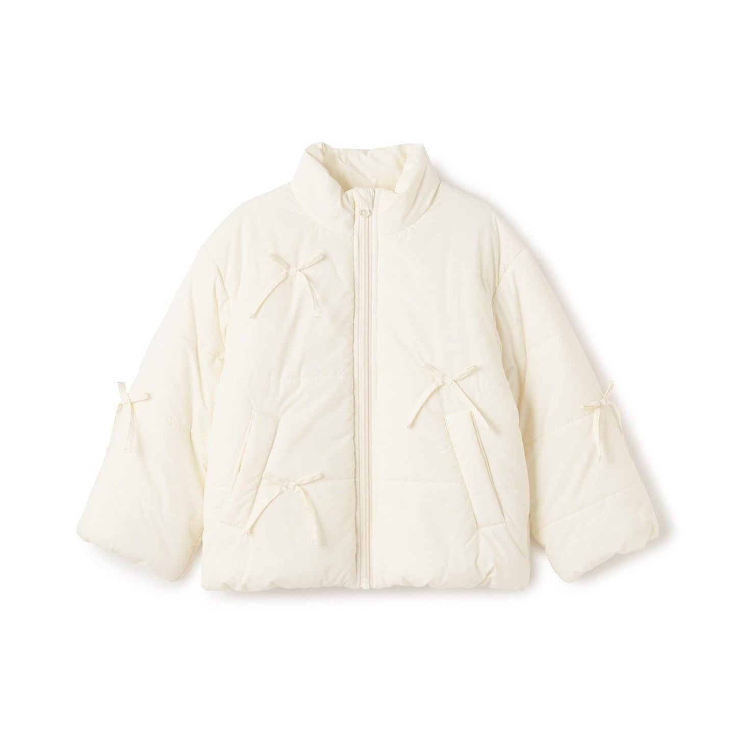 帶蝴蝶結羽絨夾克