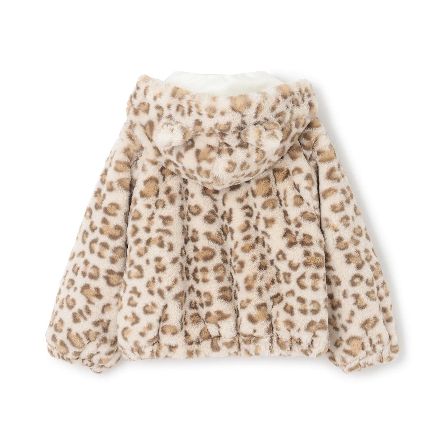 豹紋仿皮草短夾克