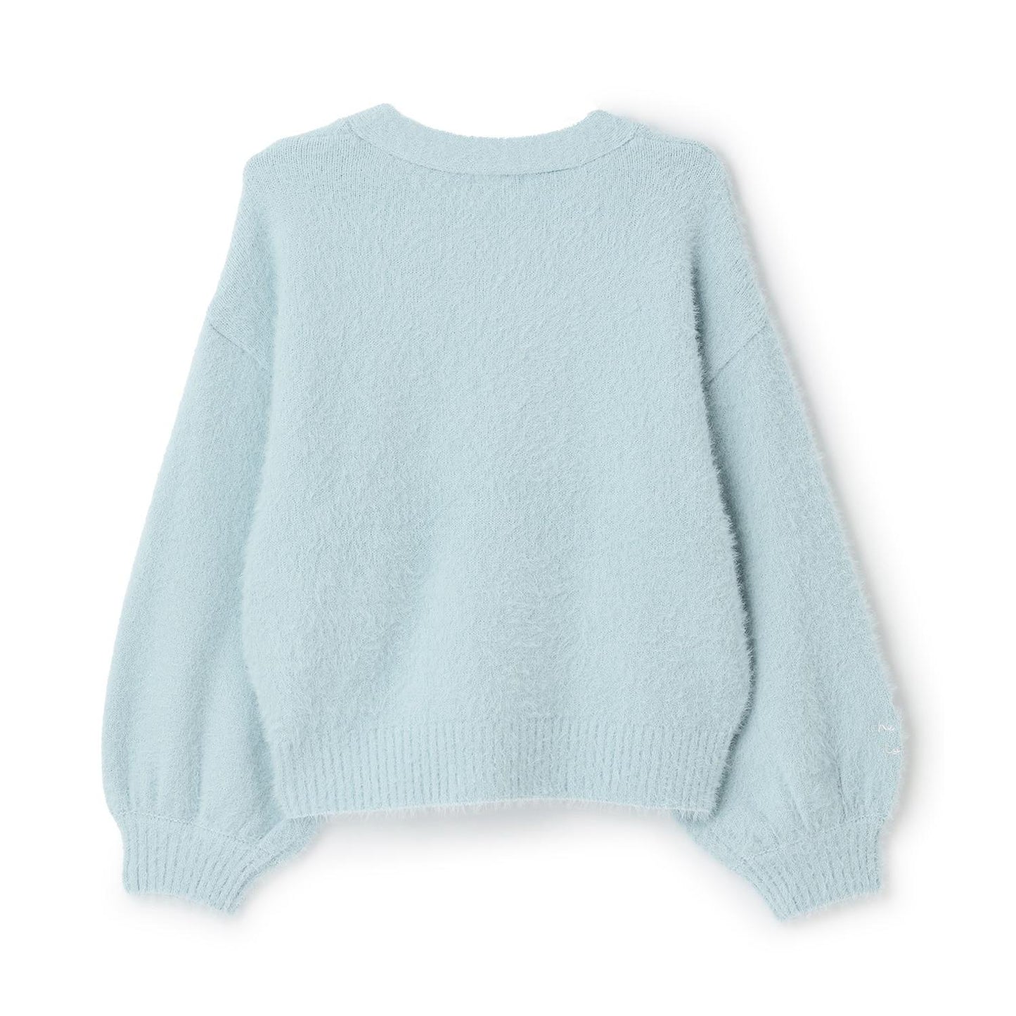 【trois lapins】長毛針織V領開衫