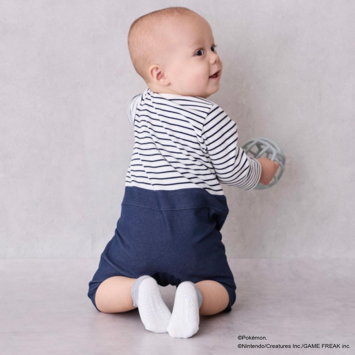 【モンポケ】水手連體衣