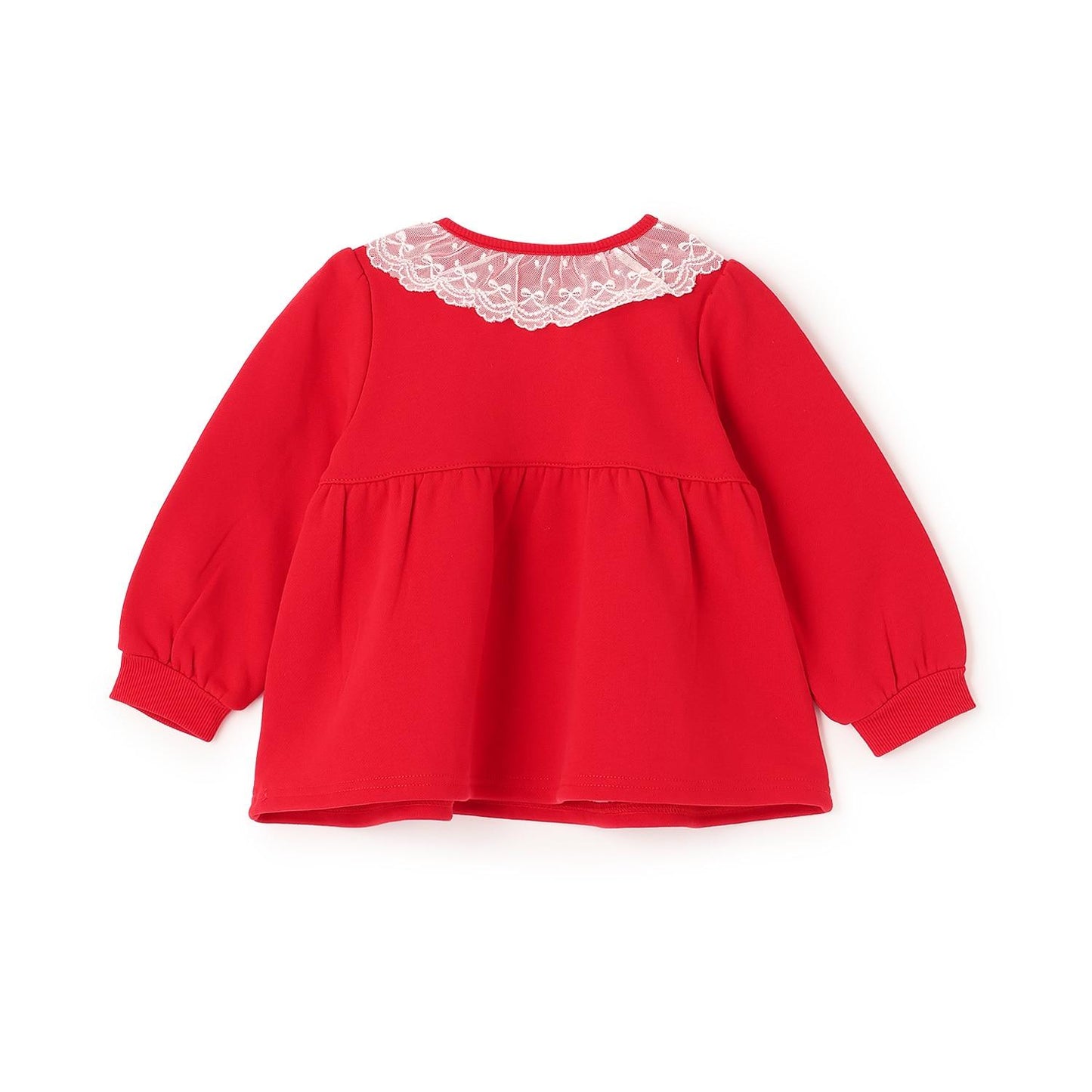 禮物刺繡長袖寬鬆上衣