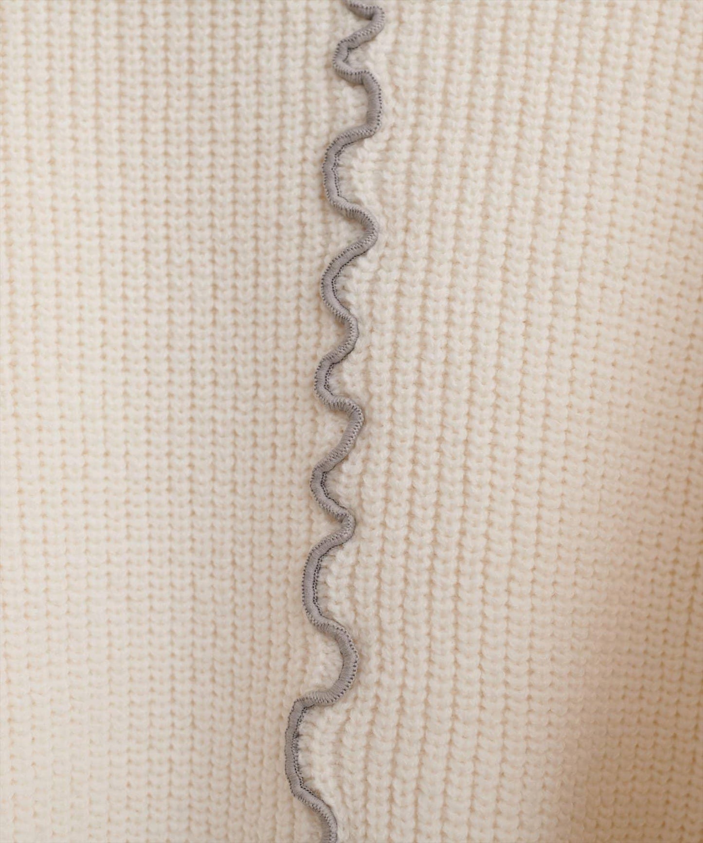 荷葉邊裝飾針織套頭衫