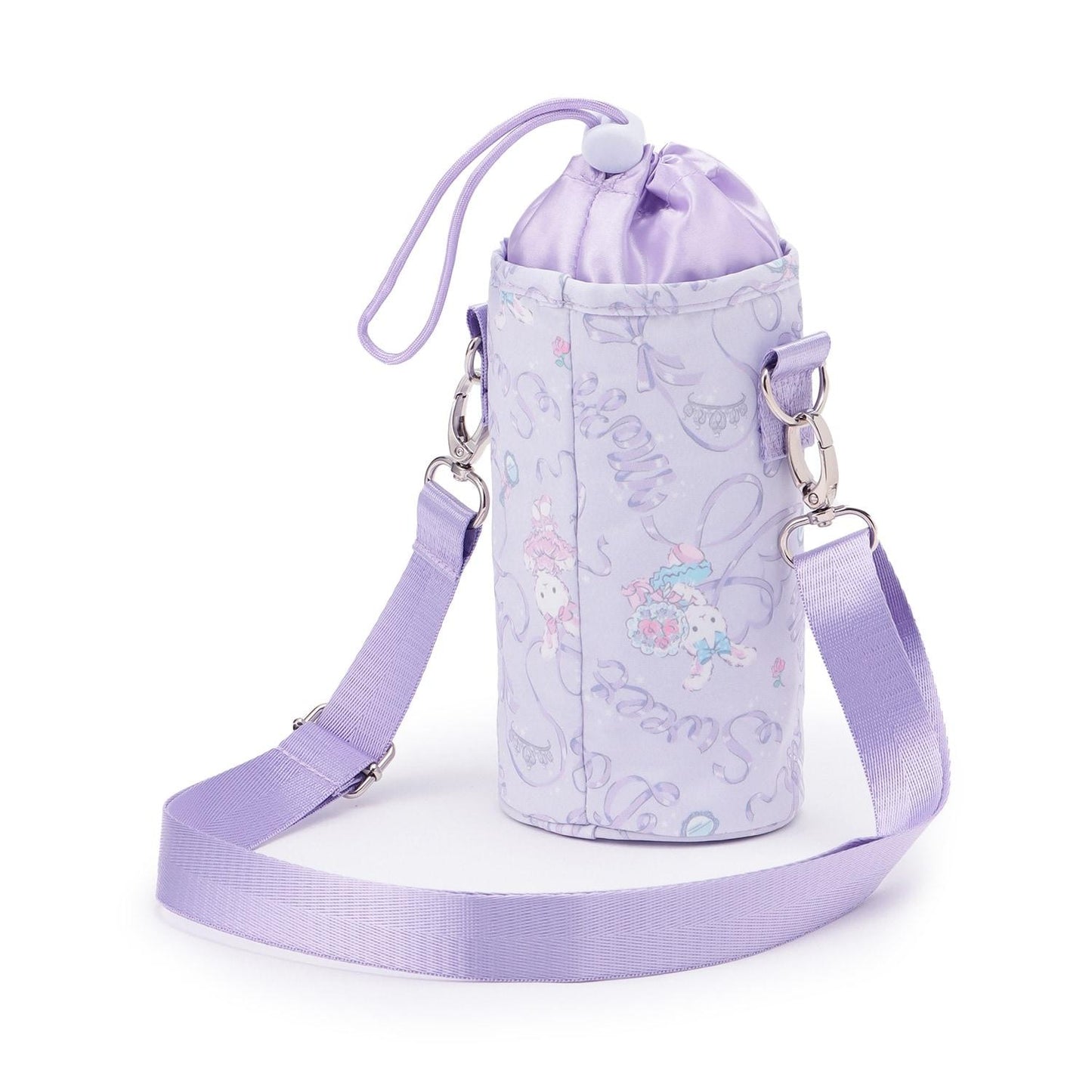 芭蕾兔芭蕾圖案帶肩帶寵物瓶保溫套